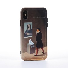Husa iPhone X/XS Casey Studios The New Mona Lisa - Maro