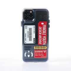 Husa iPhone 11 Pro Max Casey Studios Checked in - Clear Clear