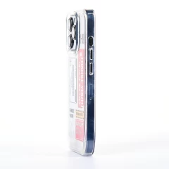 Husa iPhone 13 Pro Casey Studios Checked in - Clear Clear