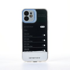 Husa iPhone 12 Casey Studios Wake Up Call - Metallic