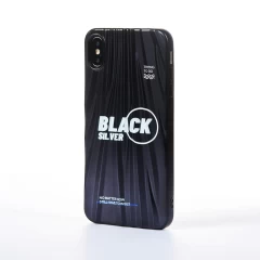 Husa iPhone XS Max Casey Studios Black Silver - Negru Negru