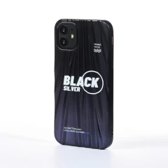 Husa iPhone 11 Casey Studios Black Silver - Negru Negru