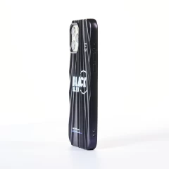 Husa iPhone 12/12 Pro Casey Studios Black Silver - Negru Negru