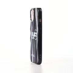 Husa iPhone 13 Casey Studios Black Silver - Negru Negru