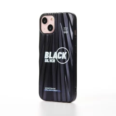 Husa iPhone 13 Casey Studios Black Silver - Negru Negru