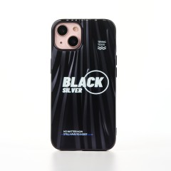 Husa iPhone 13 Casey Studios Black Silver - Negru