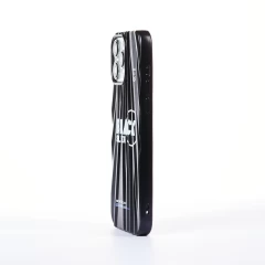 Husa iPhone 13 Pro Max Casey Studios Black Silver - Negru Negru
