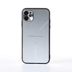 Husa iPhone 11 Casey Studios Metalines - Roz Silver 