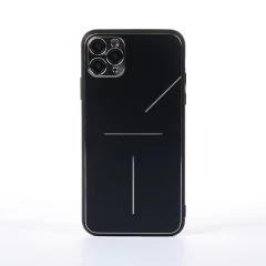 Husa iPhone 11 Pro Max Casey Studios Metalines - Silver Negru 