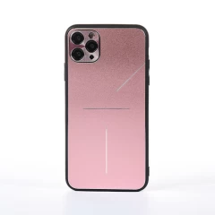 Husa iPhone 11 Pro Max Casey Studios Metalines - Silver Roz 