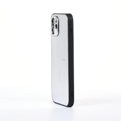 Husa iPhone 12 Casey Studios Metalines - Silver Silver