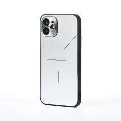 Husa iPhone 12 Casey Studios Metalines - Silver Silver