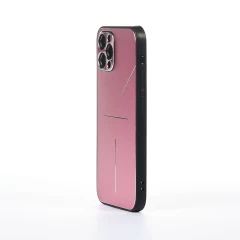 Husa iPhone 12 Pro Casey Studios Metalines - Roz Roz