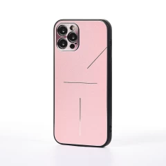 Husa iPhone 12 Pro Casey Studios Metalines - Roz Roz