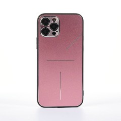 Husa iPhone 12 Pro Casey Studios Metalines - Roz