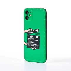 Husa iPhone 11 Casey Studios Ready? Action! - Verde Verde