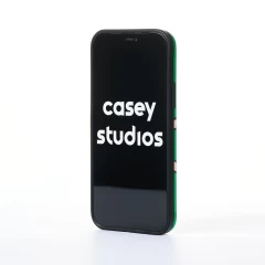 Husa iPhone 12 Casey Studios Ready? Action! - Verde Verde
