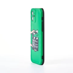 Husa iPhone 12 Casey Studios Ready? Action! - Verde Verde