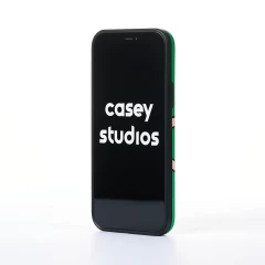 Husa iPhone 12 Pro Casey Studios Ready? Action! - Verde Verde