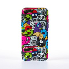 Husa iPhone X/XS Casey Studios Cartoon Monster - Multicolor