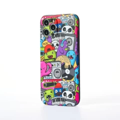 Husa iPhone 12 Pro Casey Studios Cartoon Monster - Multicolor Multicolor