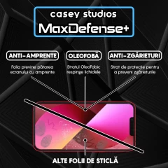 Folie Sticla iPhone 13 Mini Casey Studios Full Screen 9H + Kit de Instalare Cadou - Negru Negru