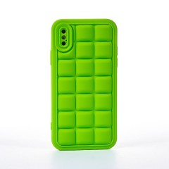Husa iPhone X/XS Casey Studios Squared Up - Verde