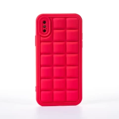 Husa iPhone X/XS Casey Studios Squared Up - Silver Roz 