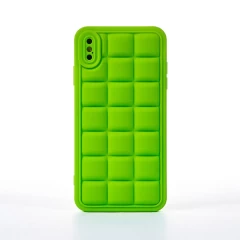 Husa iPhone XS Max Casey Studios Squared Up - Negru Verde 