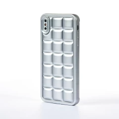 Husa iPhone XS Max Casey Studios Squared Up - Silver Silver