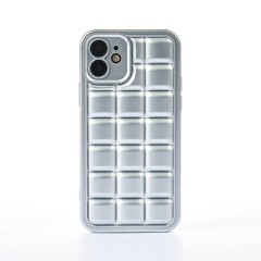 Husa iPhone 12 Casey Studios Squared Up - Silver