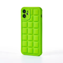 Husa iPhone 12 Casey Studios Squared Up - Verde Verde