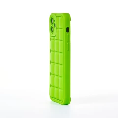Husa iPhone 12 Casey Studios Squared Up - Verde Verde