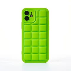 Husa iPhone 12 Casey Studios Squared Up - Roz Verde 