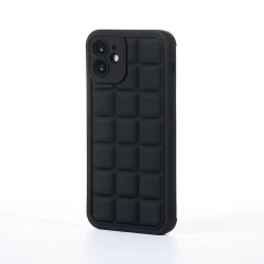 Husa iPhone 12 Casey Studios Squared Up - Negru Negru