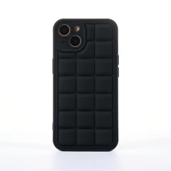 Husa iPhone 13 Casey Studios Squared Up - Silver Negru 