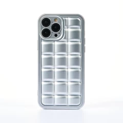 Husa iPhone 13 Pro Max Casey Studios Squared Up - Roz Silver 