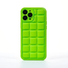 Husa iPhone 13 Pro Max Casey Studios Squared Up - Roz Verde 