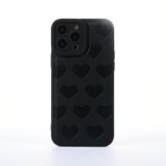 Husa iPhone 13 Pro Max Casey Studios Heartfull - Negru