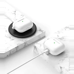 Husa Airpods 3 Casey Studios Silicone Alb