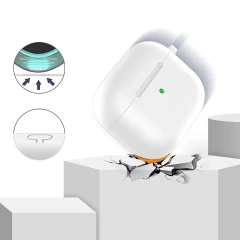 Husa Airpods 3 Casey Studios Silicone Alb