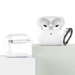 Husa Airpods 3 Casey Studios Silicone Alb