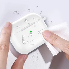 Husa Airpods 3 Casey Studios Silicone Alb