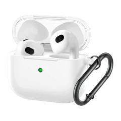 Husa Airpods 3 Casey Studios Silicone Alb