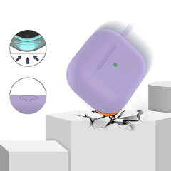 Husa Airpods 3 Casey Studios Silicone Light Lilac