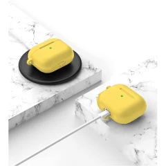 Husa Airpods 3 Casey Studios Silicone Galben