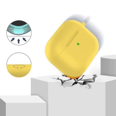 Husa Airpods 3 Casey Studios Silicone Galben