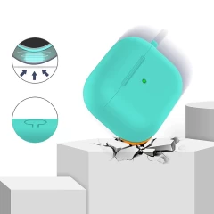 Husa Airpods 3 Casey Studios Silicone Mint Green