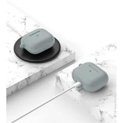 Husa Airpods 3 Casey Studios Silicone Light Gray