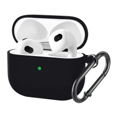 Husa Airpods 3 Casey Studios Silicone Negru 